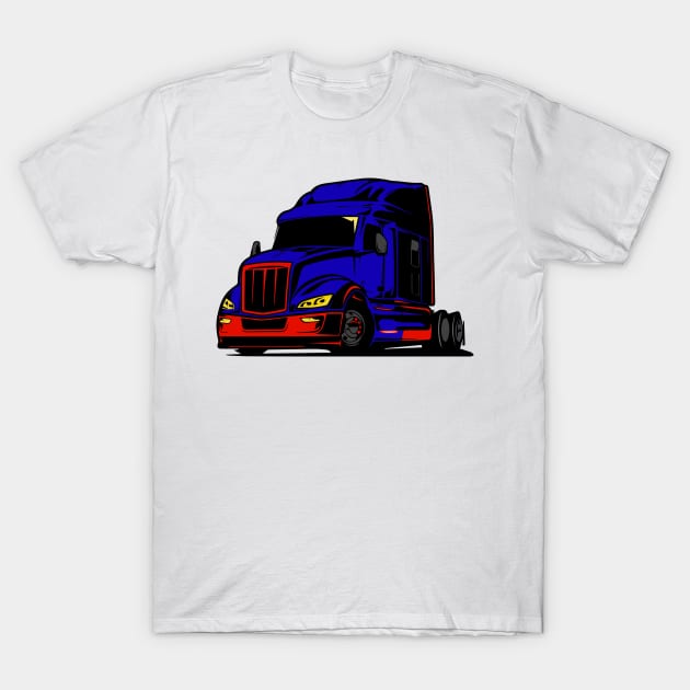 Blue monster Truck T-Shirt by Right-Fit27